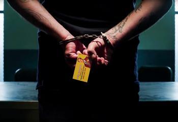 بطاقة سول غودمان في يد أحد السجناء