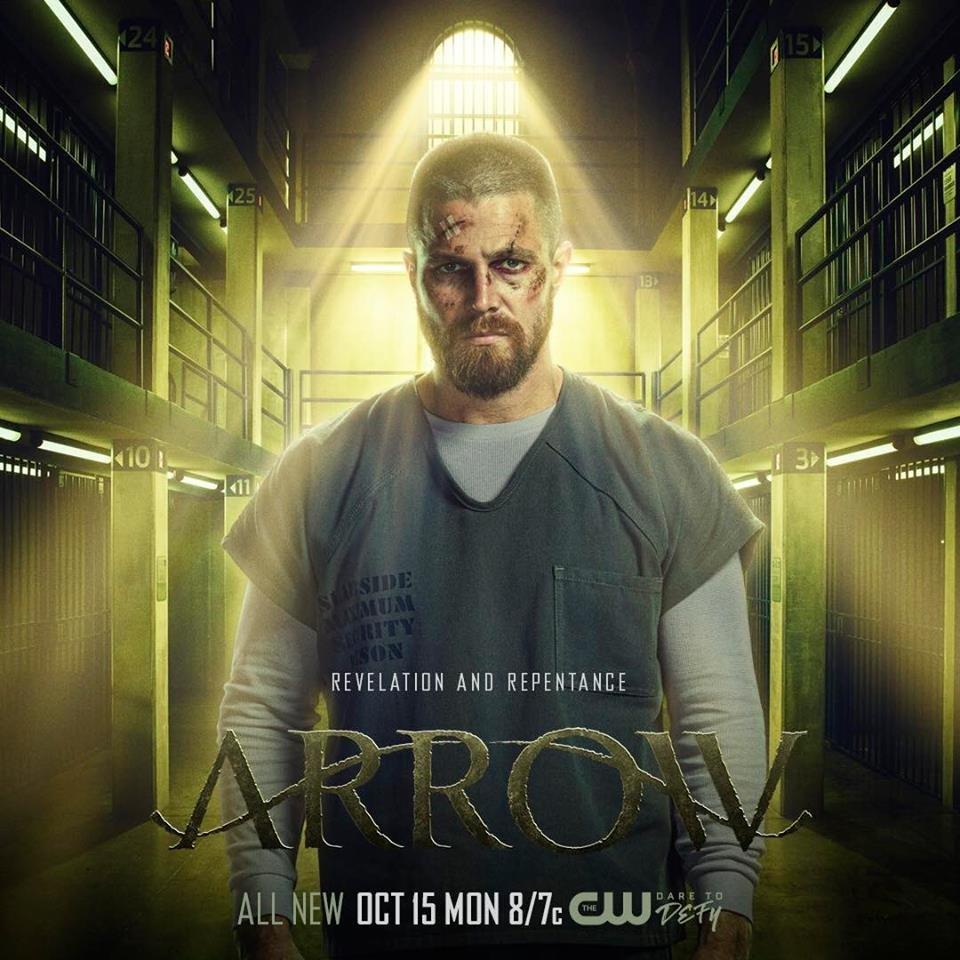 الملصق الإعلاني الرسمي للموسم 7 من مسلسل 'Arrow'